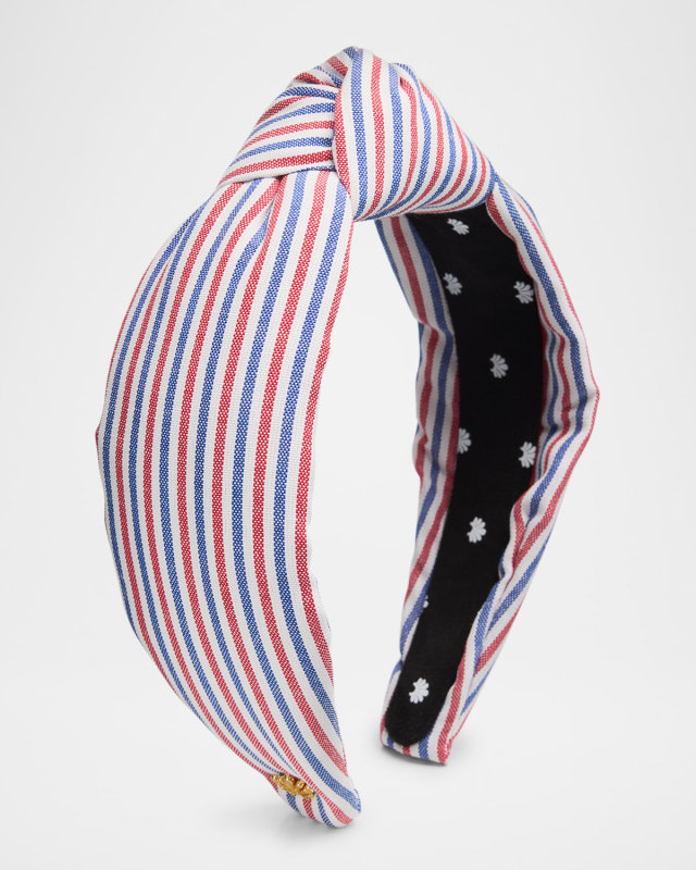 Knotted Stripe Cotton Headband